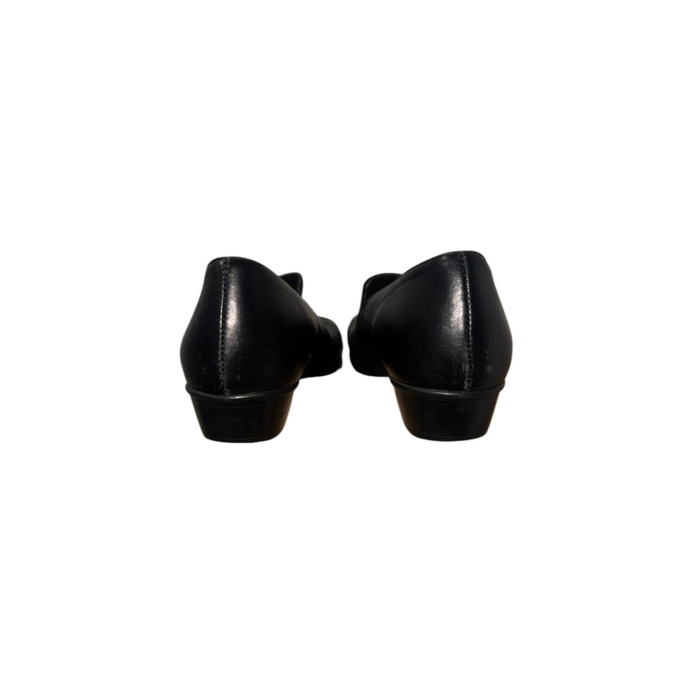 Munro Womens 9.5 Narrow Black Flats Leather Comfort Slip On USA - Picture 5 of 8